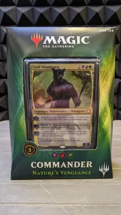 MTG Commander Nature’s Vengeance Factory Sealed Windgrace - Image 1