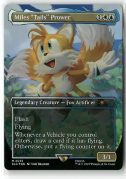 Miles "Tails" Prower (Rainbow Foil) Secret Lair Drop Foil - Image 1