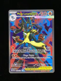 Mega Lucario ex 160 Pokemon Mega Evolutions 2025 NM 🔥🔥🔥 - Image 1