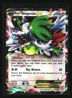 Pokemon SHAYMIN EX 77/108 Ultra Rare (2015 XY Roaring Skies) NM/Near Mint - Image 1