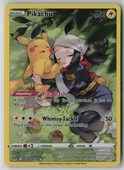 Pikachu TG05/TG30 Pokemon TCG Lost Origin Trainer Gallery Holo (Near Mint) NM 1 - Image 1