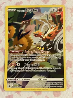 Pokemon TCG Galarian Zapdos SWSH283 Ultra Rare Holo NM - Image 1