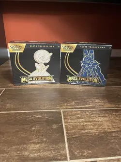 Pokemon TCG - Mega Evolution Elite Trainer Box Set of 2 - Lucario & Gardevoir - Image 1