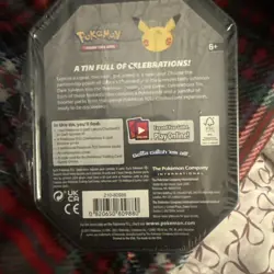 Pokemon TCG 25th Anniversary Celebrations Tin Lance’s Charizard V Sealed - Image 2