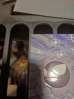 Gastly - Die-Cut Embossed EV04- Pokemon Topps Series 3 - Blue Logo - Image 3