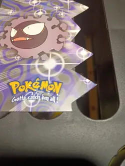 Gastly - Die-Cut Embossed EV04- Pokemon Topps Series 3 - Blue Logo - Image 5
