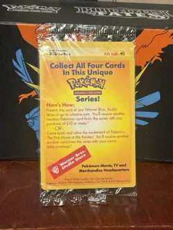 Pokemon Black Star Promo! Pikachu WB Stamp Sealed WOTC- NM - Image 3