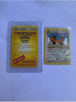 1x (Sealed) Dragonite Pokemon Gold Stamped #5 1999 First Movie Black Star Promo - Image 1