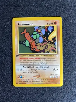 1st Edition Sudowoodo 26/64 Neo Revelation Non Holo Rare WoTC Pokemon 2000 NM - Image 1