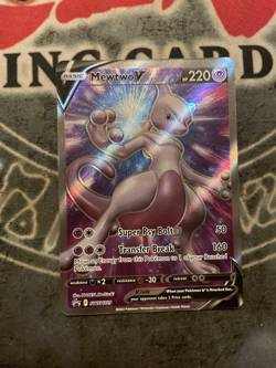 NM-Mint, English - 1 x Pokemon Mewtwo V - SWSH229 - Full Art - Sword and Shield - Image 1