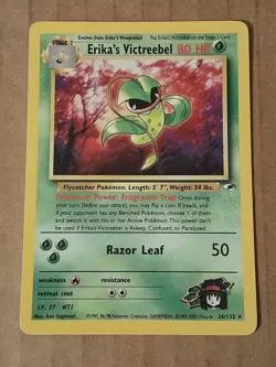 Pokemon Erika's Victreebel 26/132 Gym Heroes Rare NM See Picture - Image 1