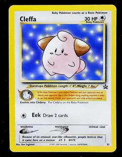 Pokemon TCG Cleffa #31 Black Star Promo - Image 1