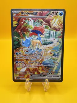 2025 Pokemon Keldeo ex 167/086 SV White Flare Special Illustration Rare - Image 1