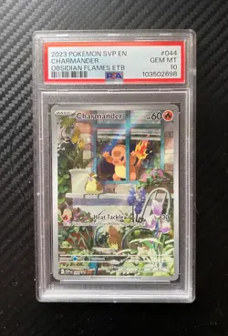 2023 POKEMON SVP EN-SV BLACK STAR PROMO #044 CHARMANDER PSA 10 - Image 1