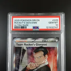 PSA 10 Team Rocket's Giovanni 225/182 Pokemon Destined Rivals Full Art Graded - Image 2