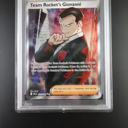 PSA 10 Team Rocket's Giovanni 225/182 Pokemon Destined Rivals Full Art Graded - Image 3