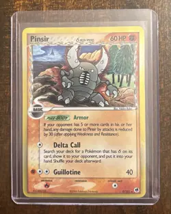 Pinsir 9/101 Delta Species Ex Dragon Frontiers Holo Rare Pokemon Card - LP - Image 1