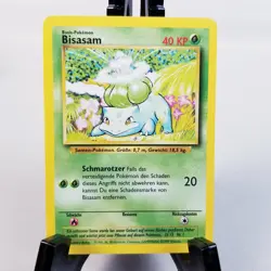 Pokemon Bisasam 44/102 German Bulbasaur Base Set Card - Never Played NM/M - Image 1