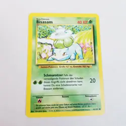 Pokemon Bisasam 44/102 German Bulbasaur Base Set Card - Never Played NM/M - Image 2