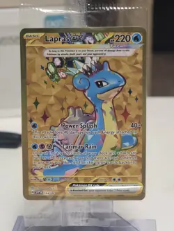 Pokemon -SEALED- Gold Lapras EX 164 Scarlet & Violet Promo Cards Holo - Image 1