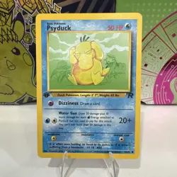 PSYDUCK - 65/82 1st Edition Team Rocket WOTC Vintage TCG Pokemon Card NM - MT - Image 1