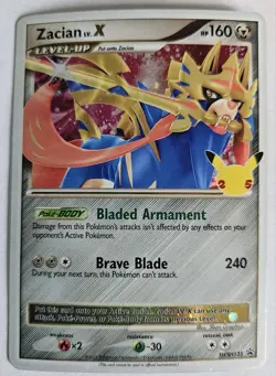 Zacian LV X SWSH135 Pokemon Sword & Shield Promo Ultra Rare Holo Card NM - Image 1