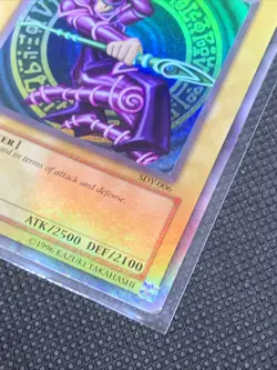 Dark Magician SDY-006 FULL HOLO BLEED RARE 1996 Yugioh! Cards x6 LOT - Image 4