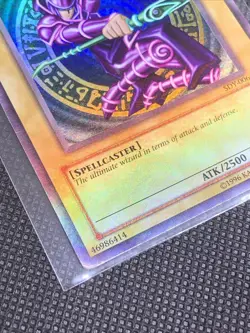 Dark Magician SDY-006 FULL HOLO BLEED RARE 1996 Yugioh! Cards x6 LOT - Image 5