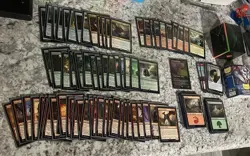 MTG Commander Starter Deck Draconic Destruction Opened But Unplayed In Sleeves - Image 1