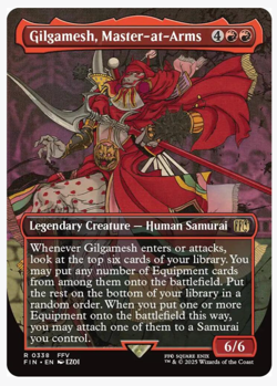 Gilgamesh, Master-at-Arms (Borderless) Final Fantasy Foil, 338, Fast Shipping NM - Image 2