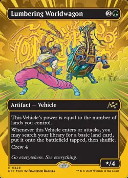 Lumbering Worldwagon- Aetherdrift First-Place Foil 0 MTG-NM - Image 1