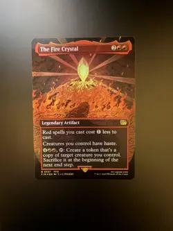 MTG Final Fantasy English The Fire Crystal Borderless 0337 Foil - Image 1