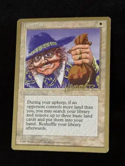 MTG Land Tax - Pro Deck NYC “Hammer”- 1996 MTG Magic: The Gathering LP - Image 1