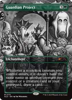 Guardian Project -NON-Foil Extended Art Secret Lair Dreaming Darkly Pre-Sale - Image 1