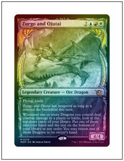 1x Zurgo and Ojutai, Foil, Showcase Multiverse Legends, MTG NM - Image 1