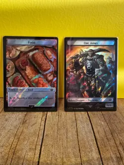 MTG Orcish Army (19) | Food (22) Double-Sided Token (Surge Foil) - Image 1