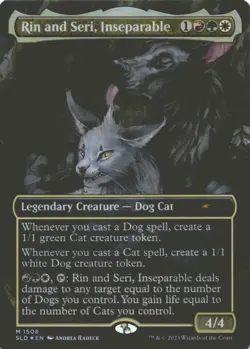 MTG Rin and Seri, Inseparable (1508) Foil NM Secret Lair Drop Series Magic - Image 1