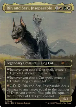MTG Rin and Seri, Inseparable (1508) Foil NM Secret Lair Drop Series Magic - Image 2