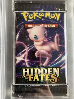 2019 Pokemon INT'L Hidden Fates Foil Booster Pack Mew Art PSA 10 Gem Mint - Image 2