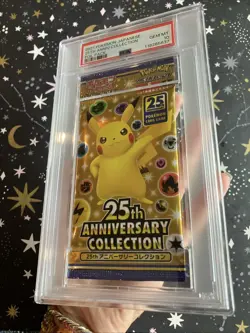 PSA 10 - 25TH ANNIVERSARY JAPANESE POKEMON BOOSTER PACK PIKACHU GRADED GEM MINT - Image 4