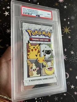 2021 Pokemon General Mills 25TH Anniversary Sealed Booster Pack PSA 9 Mint - Image 3