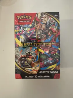 Pokemon TCG: Mega Evolution Booster Bundle (6 Booster Packs) - Sealed - Image 1