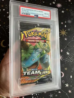 PSA 8 MINT 2019 POKEMON Sun & Moon Team Up Foil Pack Venusaur Celebi - Image 3
