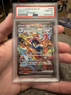 2024 POKEMON JPN SV5A-CRIMSON HAZE SPECIAL ART RARE #090 GRENINJA EX PSA 10 - Image 1