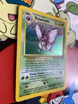 1999 Pokemon TCG Jungle Unlimited Holo #13/64 Venomoth Holographic LP+ - Image 2