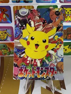 Pokemon Pikachu Vintage Pocket Monsters Vending HOLO Prism Sticker 1999 Nintendo - Image 4