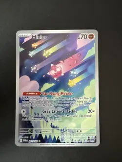 Minior 201/182 IR SV04 Pokemon TCG Paradox Rift Illustration Rare Holo NM - Image 1
