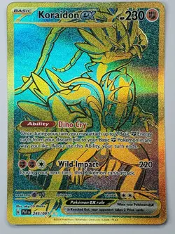 Koraidon ex 245/091 Holo Hyper Rare SV: Paldean Fates NM English Pokemon - Image 1