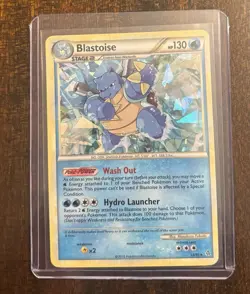 2010 Pokemon, HGSS Unleashed Promos, #13/95 Blastoise, Cracked Ice Holo Rare - Image 1