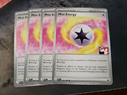 Pokemon TCG Mist Energy TEF 161/162 Play! Prize Pack Series NM Lot Of 4 - Image 1